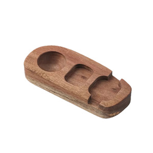 Plateau en <span class=keywords><strong>bois</strong></span> <span class=keywords><strong>massif</strong></span>, assiette de table, plateau de présentation décoratif pour restaurant, avec compartiments pour tasses, couteaux et fourchettes - Product Image 5