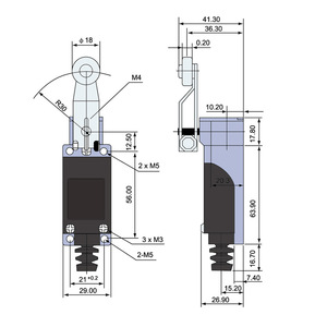 Interruptor de Límite Eléctrico CNTD Changde TZ-8105 con 10A Máx. Rueda de Acero con Contacto de Plata Actualizada - Product Image 1
