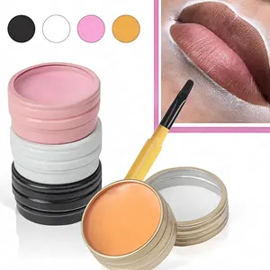 Newest Guapa Colorful Brow Paste White Waterproof 10g Brow Mapping Paste for Sketch Permanent Makeup Lip Brow Shape With Brush