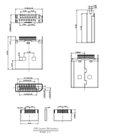 Conector Macho DP 20P Tipo Inmersión Niquelado, Conector de Pantalla DisplayPort para PCB