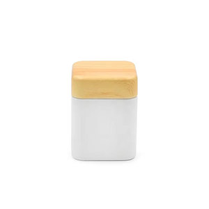 Hot Selling Wholesale 450ml Glass Bottle Customized Labeled Colorful Child Proof Glass Jar with Cr Bamboo Lid - Product Image 2