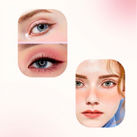 Palette de fard à joues compact végétalien à logo personnalisé, marque privée, fard à joues unique, longue tenue, haute pigmentation, poudre pressée