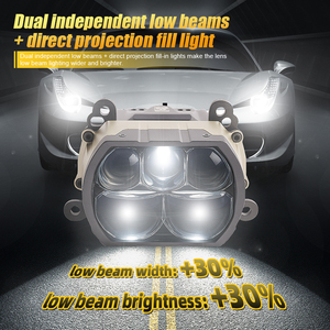 Accessoires automobiles à bas prix, système d'éclairage LED, nouveaux phares projecteurs carrés, phares projecteurs LED H4, Biled - Product Image 3
