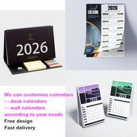 Calendriers personnalisés de haute qualité, imprimés en couleur, sur carton offset, designs personnalisables, calendriers mensuels/quotidiens/annuels, offset