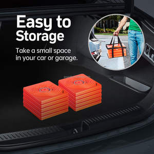 28in katlanabilir trafik güvenliği turuncu konileri, çok amaçlı Pop-up konileri ve yansıtı<span class=keywords><strong>c</strong></span>ı yaka, yol park için - Product Image 6