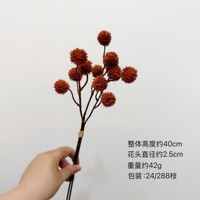 Bunga Buatan 12 Tangkai Dandelion Planet Biru Dekorasi Rumah Rangkaian Bunga Buatan Pajangan Bunga Hias