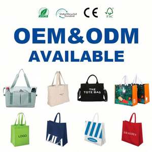 Sacs fourre-tout de week-end en toile verte réutilisables pour le shopping et la plage - Offre spéciale - Product Image 6