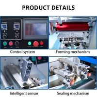 JUYOU Machine à emballer entièrement automatique à flux horizontal pour l'emballage de sachets de sucettes glacées Popsicle Sacs Application alimentaire