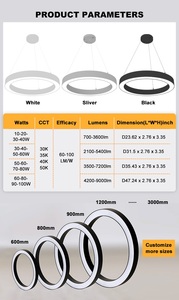 Brandon Top Vente En Aluminium Monté En Surface Led Cercle Lumière Avec Smd2835 PC Forme Ronde Led Plafonnier pour Barbier - Product Image 6