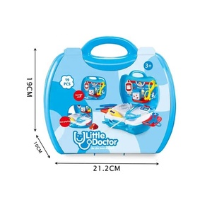 Kit médical de simulation portable pour enfants ensemble de jeu de médecin en plastique avec <span class=keywords><strong>jouet</strong></span> de <span class=keywords><strong>valise</strong></span> de stéthoscope pour le jeu de rôle éducatif des tout-petits - Product Image 6