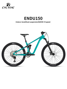Bicicleta de Montaña CYCTRAC de Aluminio con Suspensión Trasera ENDU150 M6100, Frenos de Disco Delanteros y Traseros, Doble Amortiguación, 12 Velocidades, 29/27.5 Pulgadas ENDU150 M6 - Product Image 2