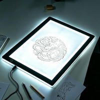 Tableta de Luz LED A4/A3 Regulable para Pintura de Diamantes, Protección Ocular, Tablero de Copia, Tableta de Dibujo LED para Bordado de Diamantes