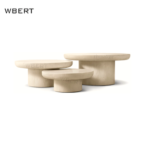 WBERT Rh Furniture American Country Oak Mesa de centro redonda de madera-<span class=keywords><strong>Otto</strong></span> Oval | Mesa de salón-Muebles para el hogar Mesa de té - Product Image 4