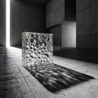 Briques de verre cristallin massif de qualité supérieure 150*150*50mm fabriquées en Chine pour la décoration murale de salles de bain, hôtels et appartements - Prix usine - Offre spéciale