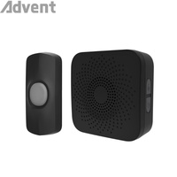 Sonnette sans fil intelligente, sonnette sans fil à piles, bouton poussoir, 32 mélodies, sonnette sans fil