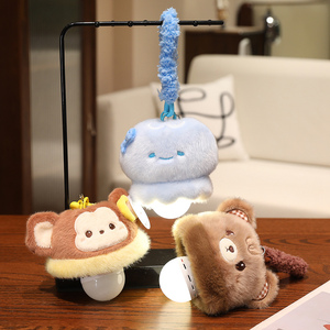 Nouvelle Arrivée Veilleuse en Peluche Animaux Mignons Chat Singe Jouet en Peluche avec Lumière LED Lampe de Sommeil Douce avec Cordon pour Bébé - Product Image 4