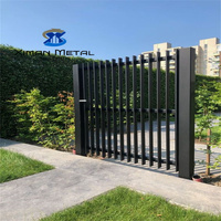 Panneaux de clôture en aluminium pour jardin Sécurité Décoratif Extérieur Aménagement Paysager DIY Taille Nouveau Design Modèle 3D Post Caps Allée Gates