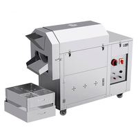 Machine industrielle à gaz pour torréfier les noix, les amandes, le cacao et les châtaignes, modèle rotatif à tambour, en promotion
