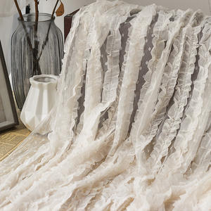 Blanco Beige rayas bordado Jacquard punto suizo gasa <span class=keywords><strong>tul</strong></span> <span class=keywords><strong>tela</strong></span> para la camisa de vestir <span class=keywords><strong>por</strong></span> metro - Product Image 4