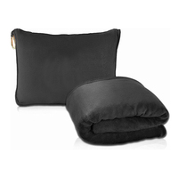 Vente chaude appui-tête oreiller portable flanelle voyage couverture avion air couverture confortable châle couverture
