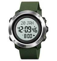 Jam Tangan Digital Multifungsi Skmei 1728 Muslim Azan dengan Logo Kustom dan Penunjuk Arah Kiblat