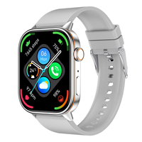 Jam Tangan Pintar QX17 Sport dengan Senter, Layar 2.01 Inci, Panggilan BT, Tahan Air IP68, Kompas, Pemantau Detak Jantung, Pengisian Daya Magnetis, Bahan Baja