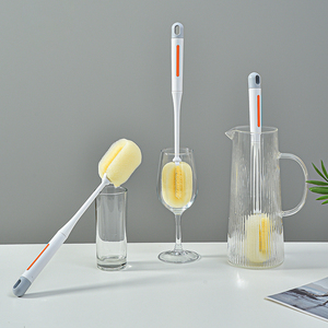 Yishua Lange Steel Fles Scrub Reinigingsborstels Multifunctionele Sponskop - Product Image 3