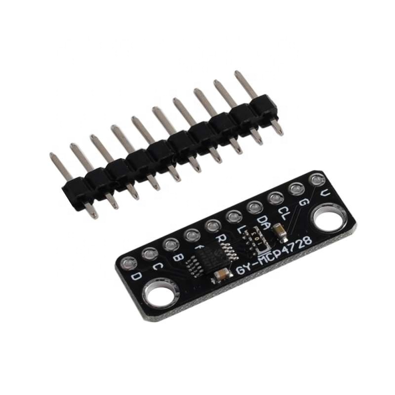 Module Convertisseur DAC MCP4728 4 Voies 12 Bits I2C Avec EEPROM - Tension Analogique