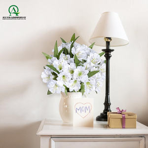 Fleurs d'<span class=keywords><strong>Amaryllis</strong></span> Artificielles Tige Soie Grandes Fleurs Tropicales <span class=keywords><strong>Plante</strong></span> de Ménage pour Arrangements de Vase Décor de Bureau à Domicile - Product Image 3