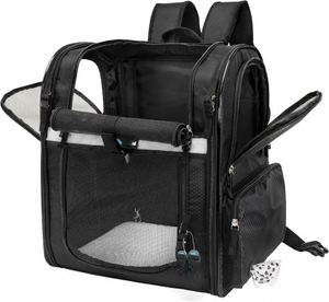 Échantillon gratuit de sac de transport pour animaux de compagnie, pour chats, chiens et chiots de petite ou moyenne taille jusqu'à 14 livres, sac de transport pour chien approuvé par les compagnies aériennes avec boucle de sécurité - Product Image 1