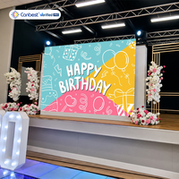 Layar Video Wall LED Canbest Rv Series P2.6 2.604Mm 3000X2000Mm 9.8X6.56Ft Gob Rental untuk Acara di Inggris