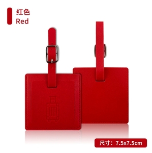 Étiquette à bagages en cuir PU multicolore, style tendance, imprimée en typographie, personnalisable avec logo, carte d'embarquement - Product Image 4