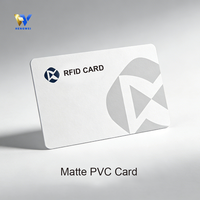 Tarjeta de Membresía Comercial RFID CR80 de PVC Impermeable con Chip NFC Imprimible al por Mayor, Superficie Brillante de 13.56MHz, Muestra Gratuita