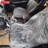Tek Seatcover araba klozet kapağı plastik sandalye şeffaf evrensel tek kullanımlık plastik su geçirmez klozet kapağı s arabalar için