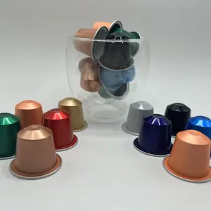 Multicolor coffee capsules Aluminum foil aluminum seal lid compatible with the highest quality disposable capsules