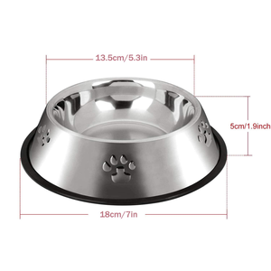 Tazón para Perros de Acero Inoxidable Pulido Antideslizante y Fácil de Limpiar, para Perros Pequeños y Grandes, Venta al Por Mayor - Product Image 5