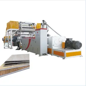 Extrusora cónica de plástico, maquinaria de producción de línea de extrusión de láminas de azulejos de vinilo rígido SPC, 110, 220