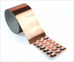 Custom Die Cut Stickersdie EMI Conductive Copper Foil Adhesive Tape Sheets Strips