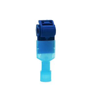 Nuoyifan Blue T-shaped Terminal Clamp Plastic Automotive Connector 878106 Non-Piercing Wire <b>Splitter</b> - Product Image 1