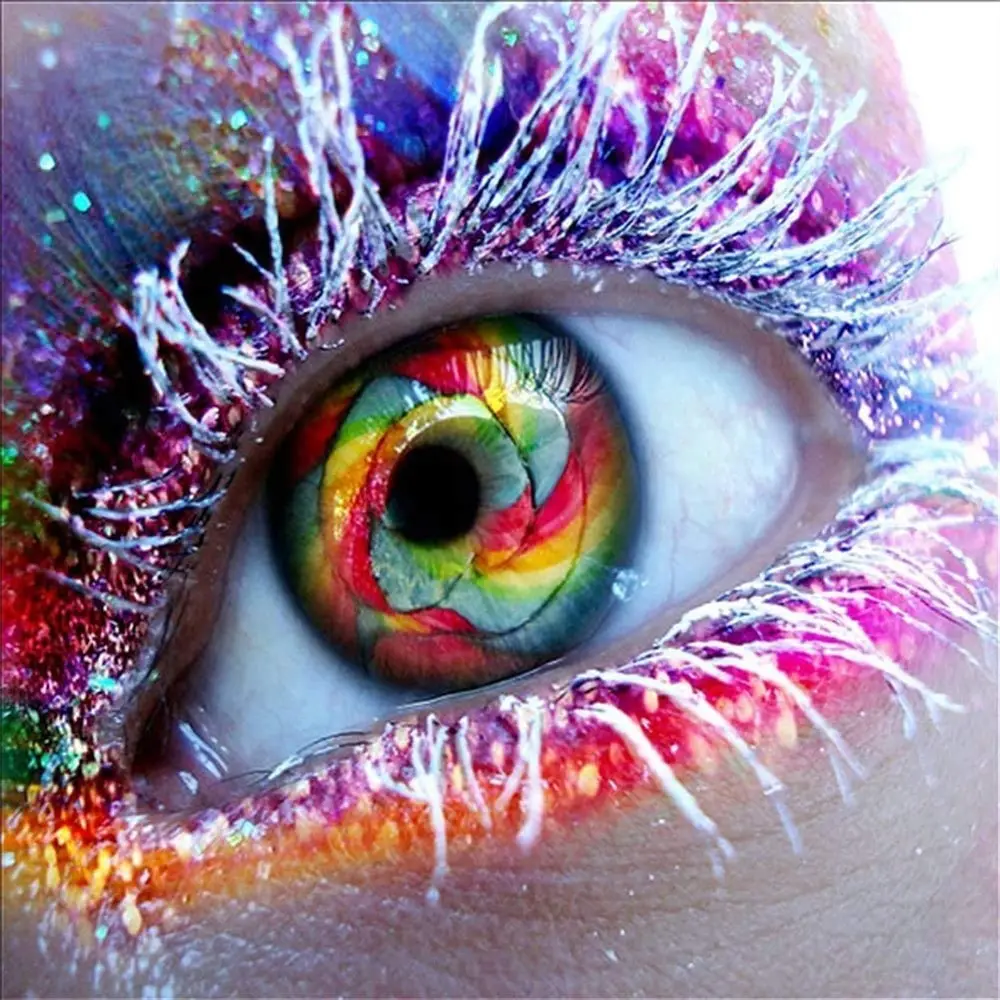 Wholesale Custom Photo 5d Full Drill Diy Crystal Diamond Painting beautiful eye