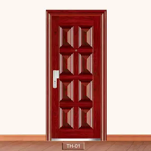 New Design Hot Koop 24 "x 80" Exterieur Flush Binnendeur Met 13pcs Lock Punt