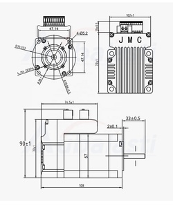 <span class=keywords><strong>IHSV57</strong></span>-30-10-36-01-T-33 Servomotor Integrado de 57 mm, 3000 RPM, 36 V CC, para Máquina de Corte por Láser de Tubos - Product Image 2