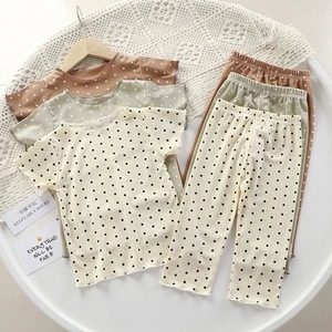 Traje de Verano para Niñas, de Manga Corta, Ligero, de Dos Piezas, Estilo Princesa, de Seda Helada, Estilo Coreano, Traje para Aire Acondicionado, Nuevo 2026 - Product Image 2