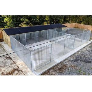 10x10x6 pies cómodas cajas de animales grandes para exteriores/casa de mascotas de alambre soldado barato/perreras y jaulas para perros de patio trasero con eslabones de cadena - Product Image 2