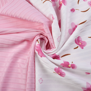 Thiết kế mới <span class=keywords><strong>Polyester</strong></span> và Spandex 10*5 sườn với vải in kỹ thuật số cho đồ ngủ - Product Image 1