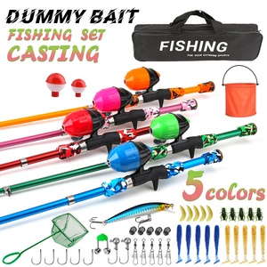 Canne à pêche en plastique de 1,5 m pour débutants, kit complet avec moulinet à bobine fermée, design camouflage, best-seller pour enfants, parents et rivières - Product Image 2