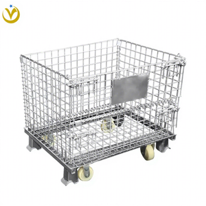 Gabbia di Carico in Acciaio Yilian-1000kg, Accessorio per Carrello Elevatore, Contenitore in Filo Metallico Verniciato a Spruzzo, Materiale Metallico OEM - Product Image 1
