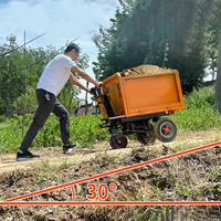 Carretilla Eléctrica Portátil de Alta Capacidad (500 kg) con Motor de 48V, Recargable, de 3 Ruedas, para Ingeniería y Paisajismo