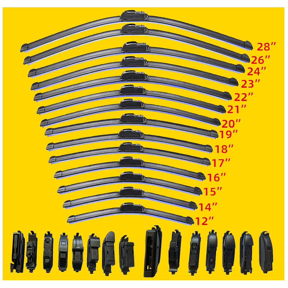 Автомобильные мягкие стеклоочистители на лобовое стекло без рамы, универсальные стеклоочистители на лобовое стекло