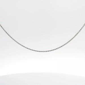 Luxury Sleek Polished White Pt950 Fine Smooth <b>Rope</b> Minimalist Choker Necklace Unisex Premium Long Lasting Platinum Jewelry Gift - Product Image 3